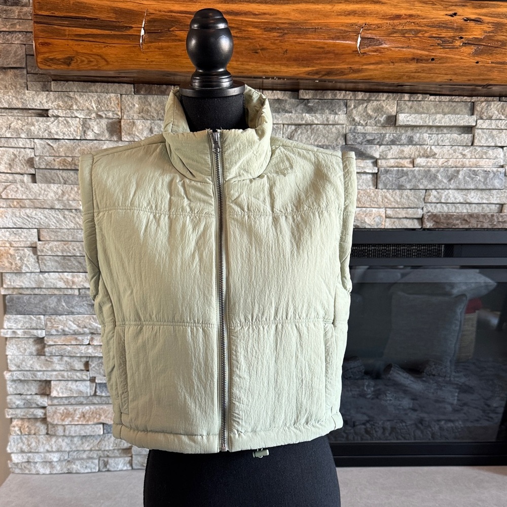 Thread & Supply Sage Green Puffer Vest